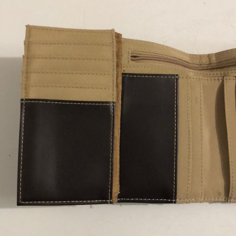 Brown Checker Pattern Wallet - image 5